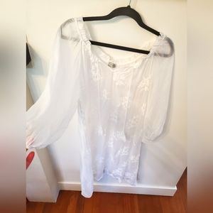 Sheer silk dress